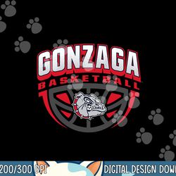 gonzaga bulldogs basketball dribble logo officially licensed png, sublimation copy