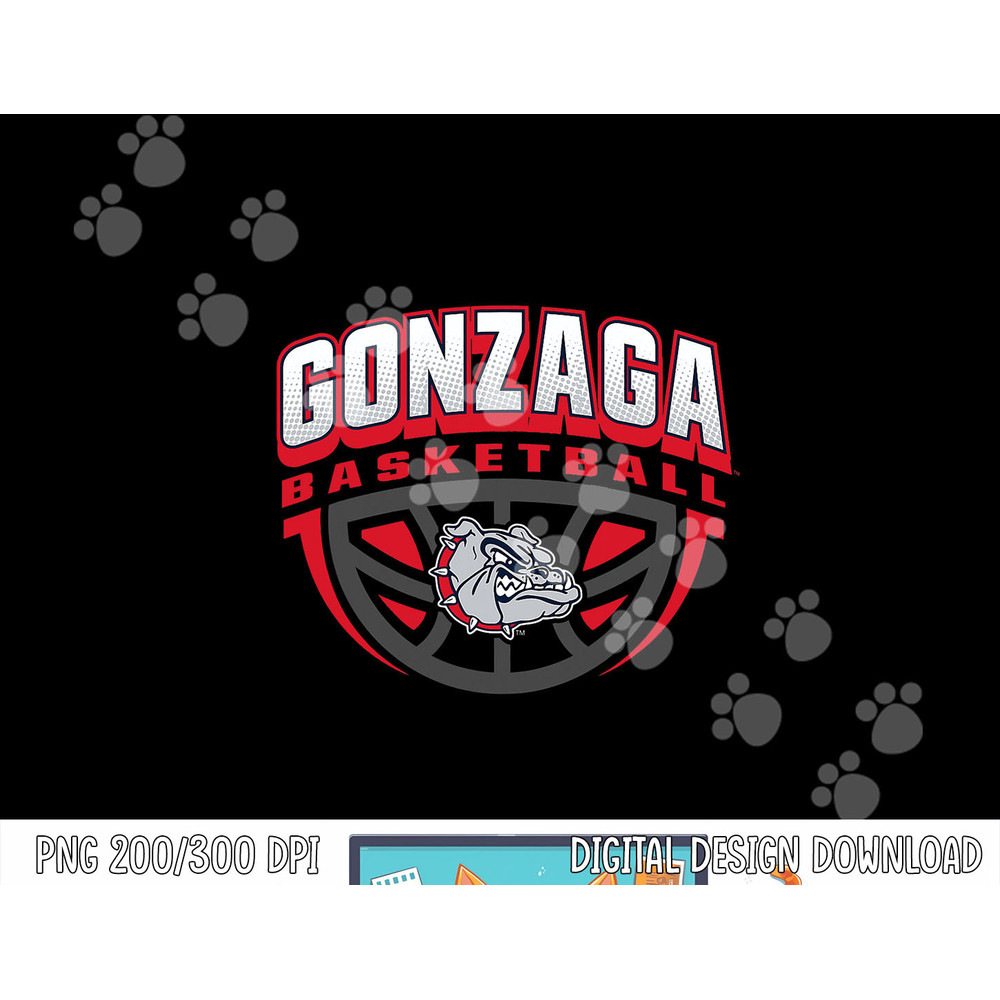 Gonzaga Bulldogs Basketball Dribble Logo Officially Licensed png, sublimation copy.jpg