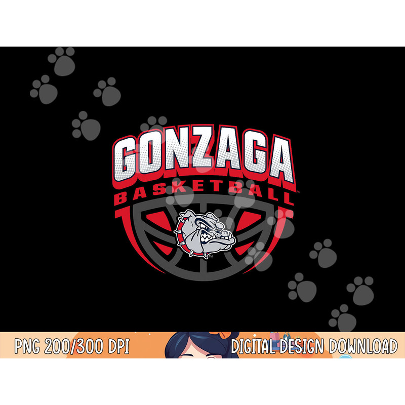 Gonzaga Bulldogs Basketball Dribble Logo Officially Licensed png, sublimation copy.jpg