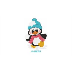 Penguin embroidery design - Animal embroidery designs machine embroidery pattern - Baby boy embroidery file - instant do