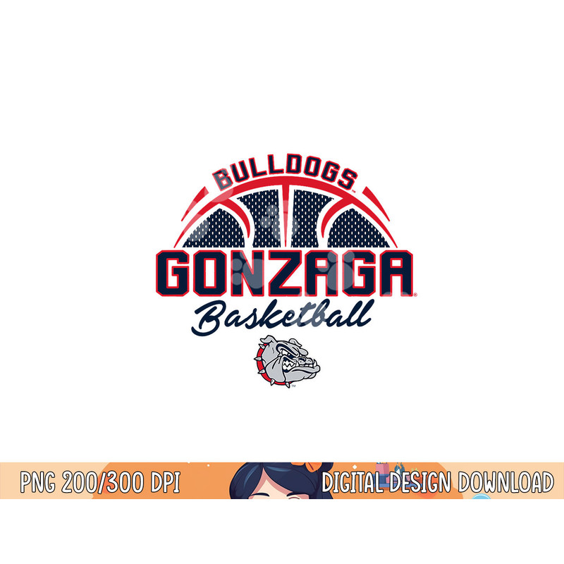 Gonzaga Bulldogs Basketball Swish Officially Licensed png, sublimation copy.jpg