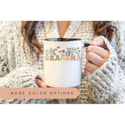 grandma mug,grandma wildflower mug,grandma coffee mug,gift for grandma,mothers day gift for grandma gifts,grandma cup,pr