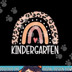 cute leopard cheetah print rainbow kindergarten teacher  copy