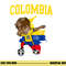 Colombia Soccer Colombian Football Dabbing png, sublimation copy.jpg
