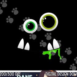 cute monster face halloween group costume gift tee png,sublimation copy