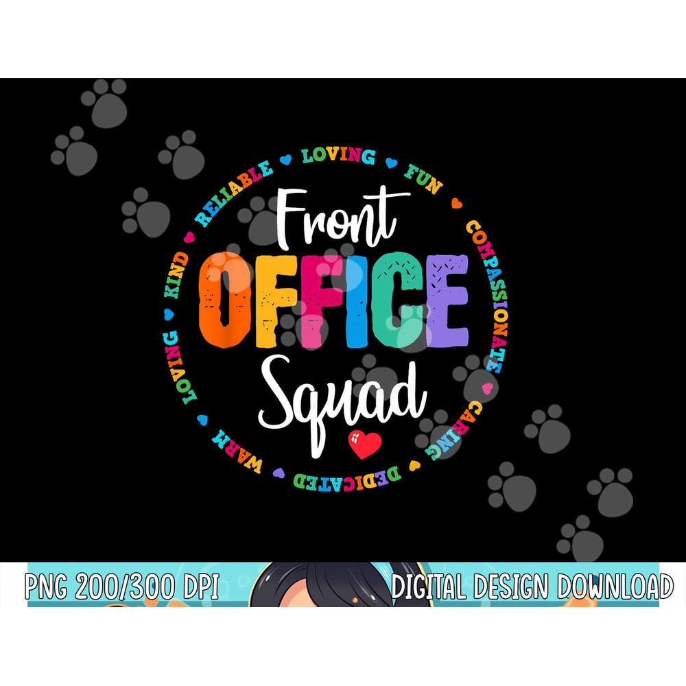Cute School Secretary Admin Appreciation Front Office Squad png, sublimation copy.jpg
