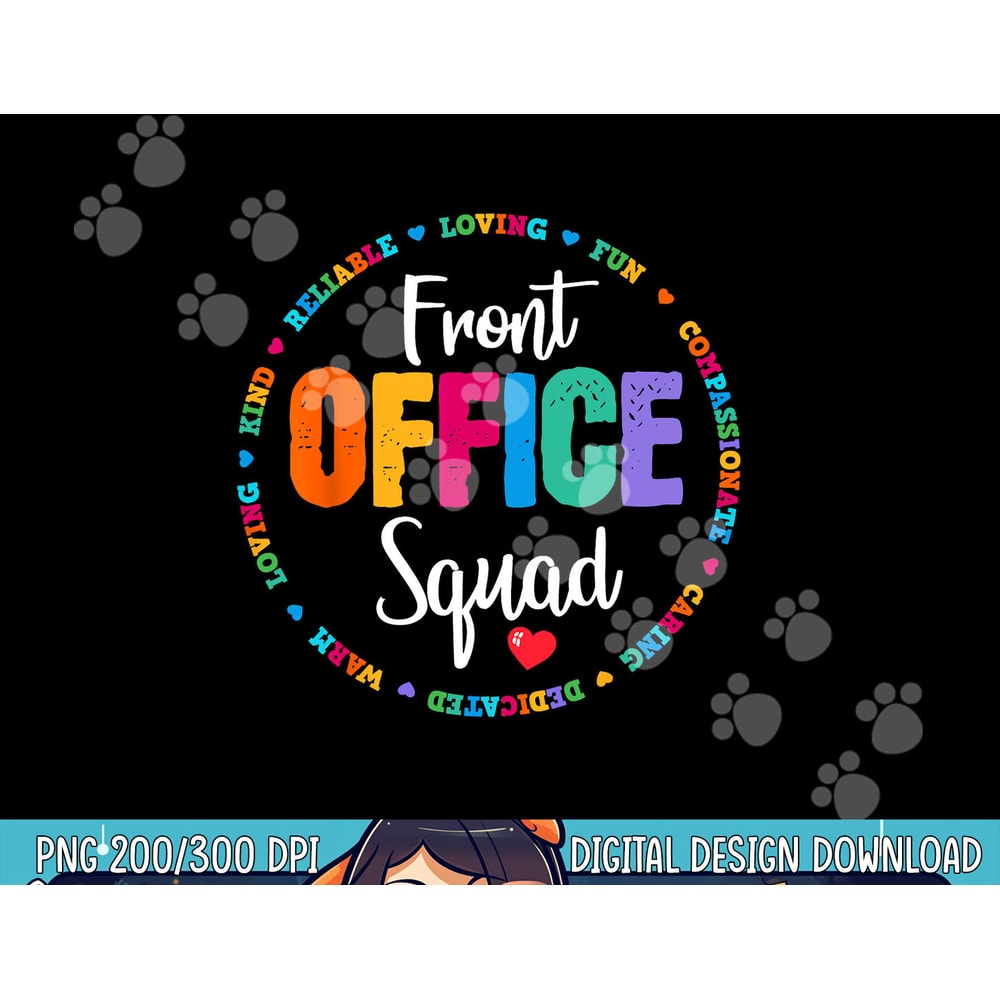 Cute School Secretary Admin Appreciation Front Office Squad png, sublimation copy.jpg