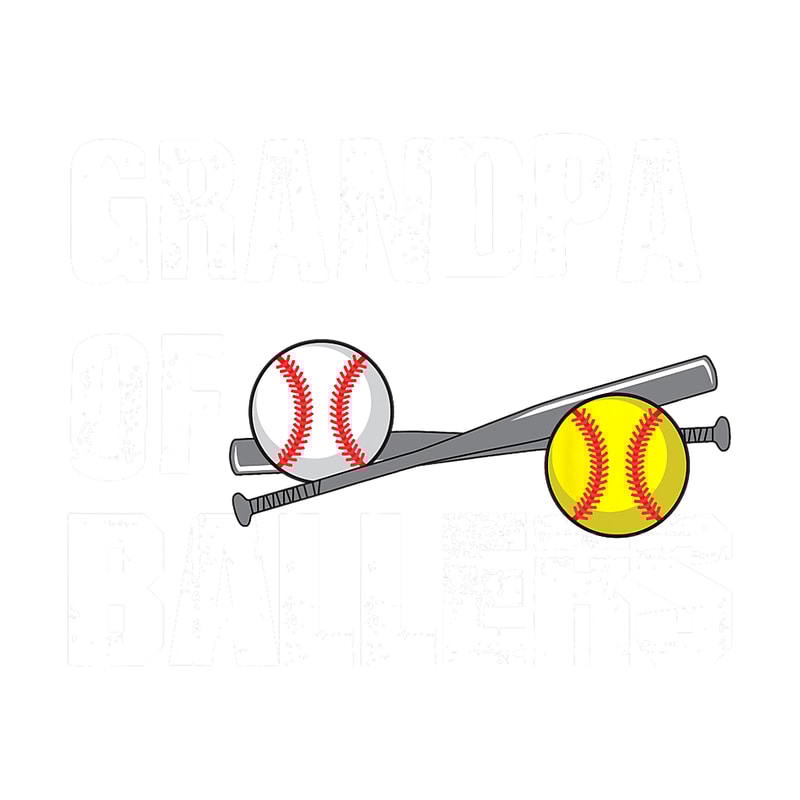 Grandpa Of Ballers Funny Baseball Softball Fathers Day Gift png, sublimation.png