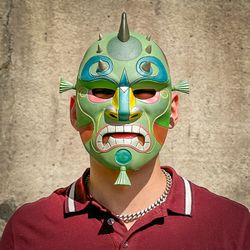 Drahmin Mask Mortal Kombat Face of Kun-Lo Oni Mask