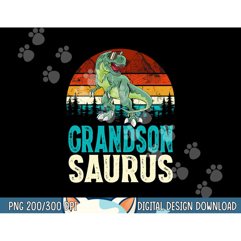 Grandsonsaurus T Rex Dinosaur Grandson Saurus Matching  png,sublimation copy.jpg