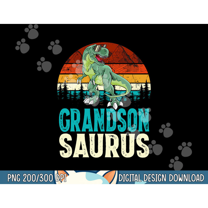 Grandsonsaurus T Rex Dinosaur Grandson Saurus Matching  png,sublimation copy.jpg