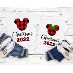 christmas 2022 svg, mickey and minnie buffalo plaid christmas design, mickeys very merry christmas svg, svg, dxf, eps an