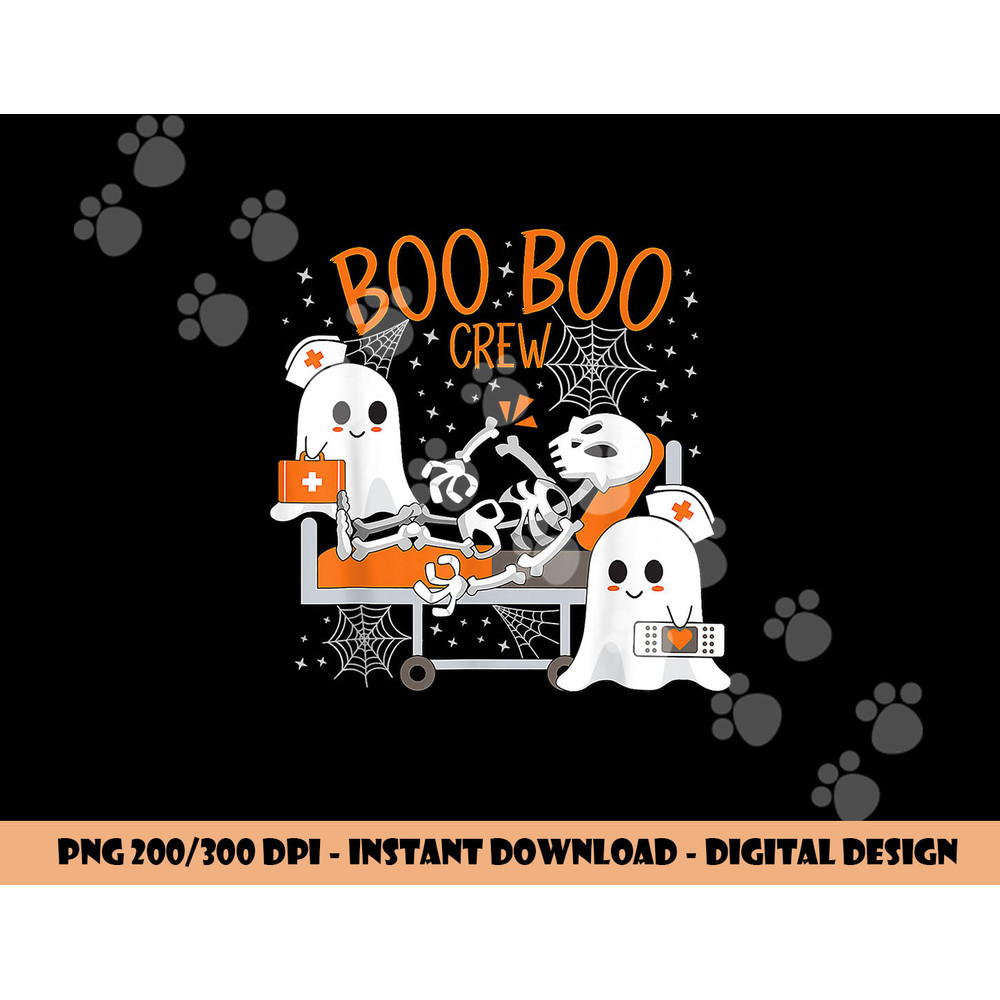 Cool Boo Boo Crew Ghost Doctor Paramedic Nurse Halloween png,sublimation copy.jpg
