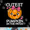 Cutest Pumpkin In The Patch Funny Halloween Thanksgiving png,sublimation copy.jpg