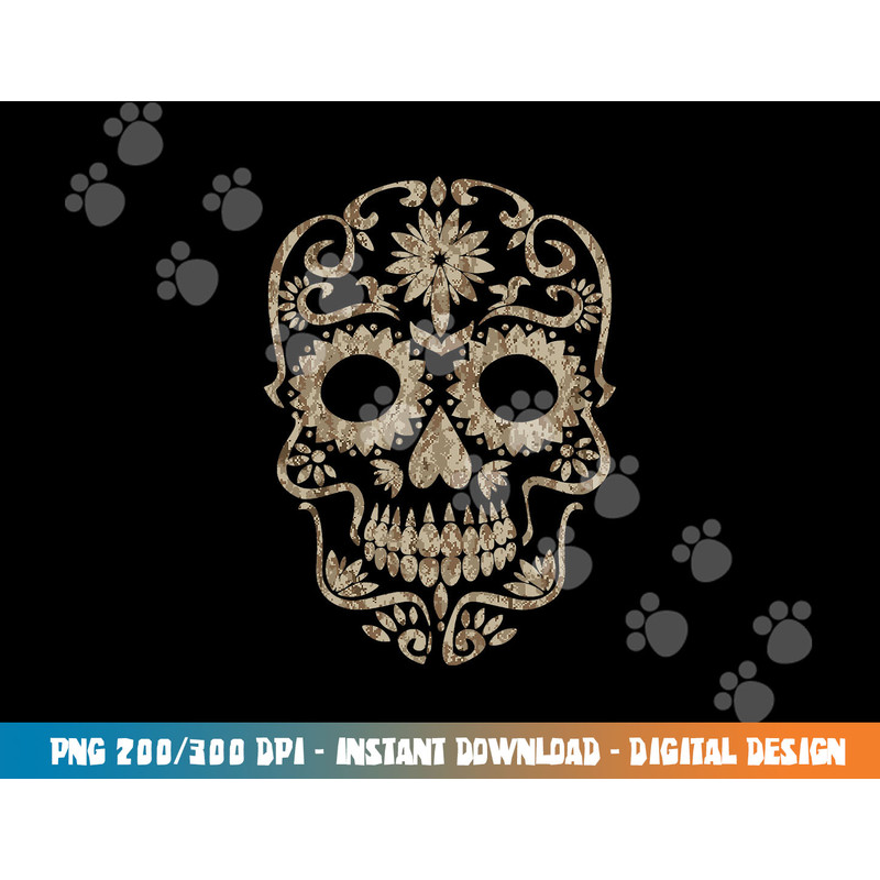 Cool Desert Camo Dia de Los Muertos Sugar Skull Camouflage png,sublimation copy.jpg