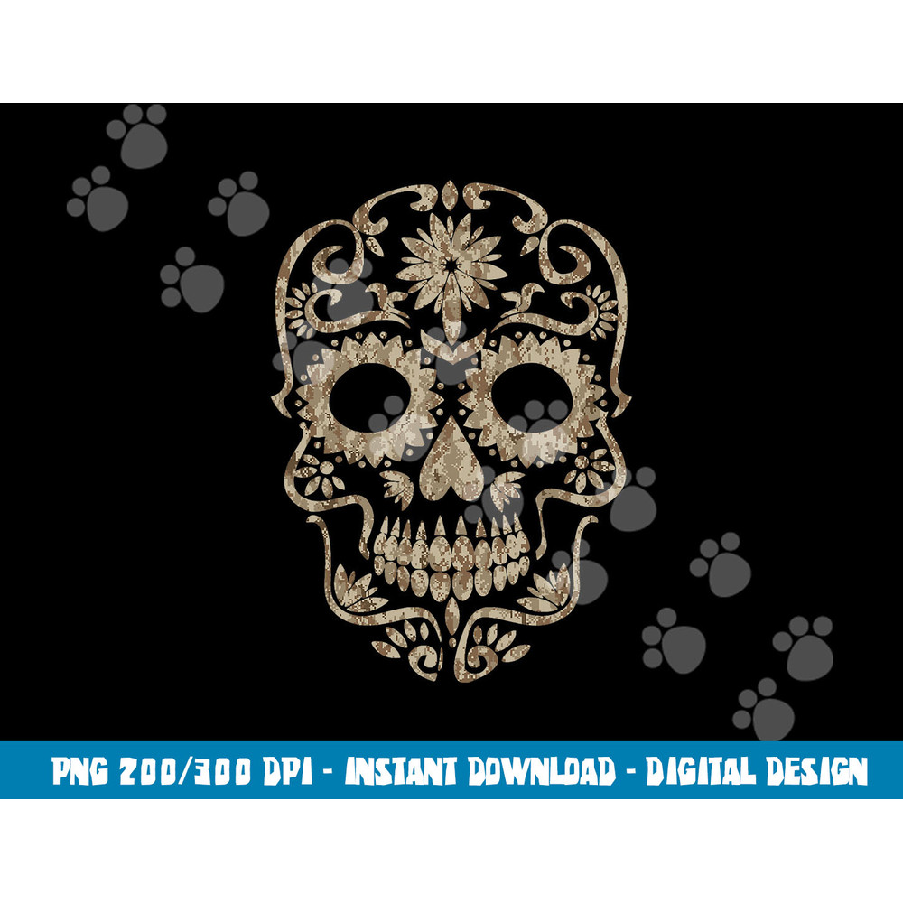Cool Desert Camo Dia de Los Muertos Sugar Skull Camouflage  png,sublimation copy.jpg