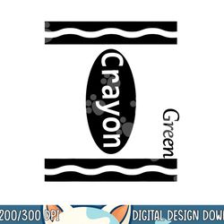 green-crayon halloween-costumes 2020 kids boys girls women png, sublimation copy