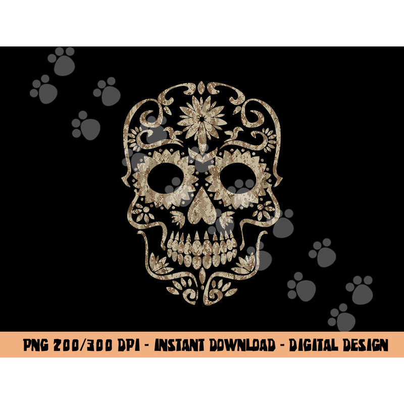 Cool Desert Camo Dia de Los Muertos Sugar Skull Camouflage png,sublimation copy.jpg