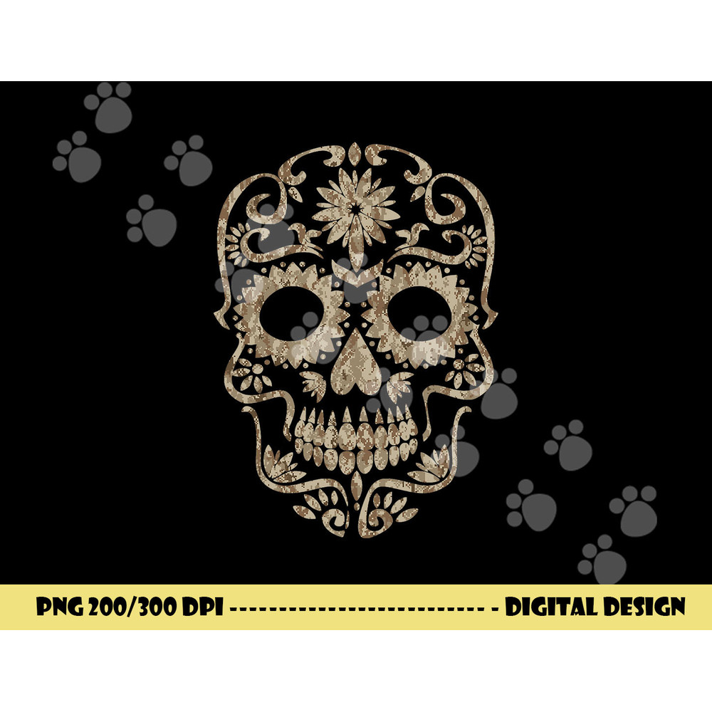 Cool Desert Camo Dia de Los Muertos Sugar Skull Camouflage png,sublimation copy.jpg