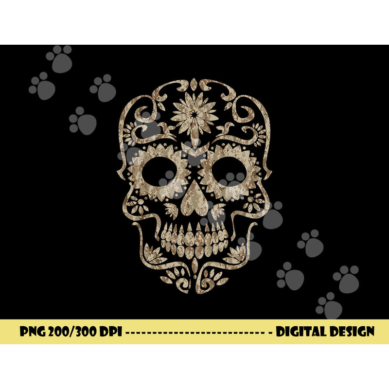 Cool Desert Camo Dia de Los Muertos Sugar Skull Camouflage png,sublimation copy.jpg