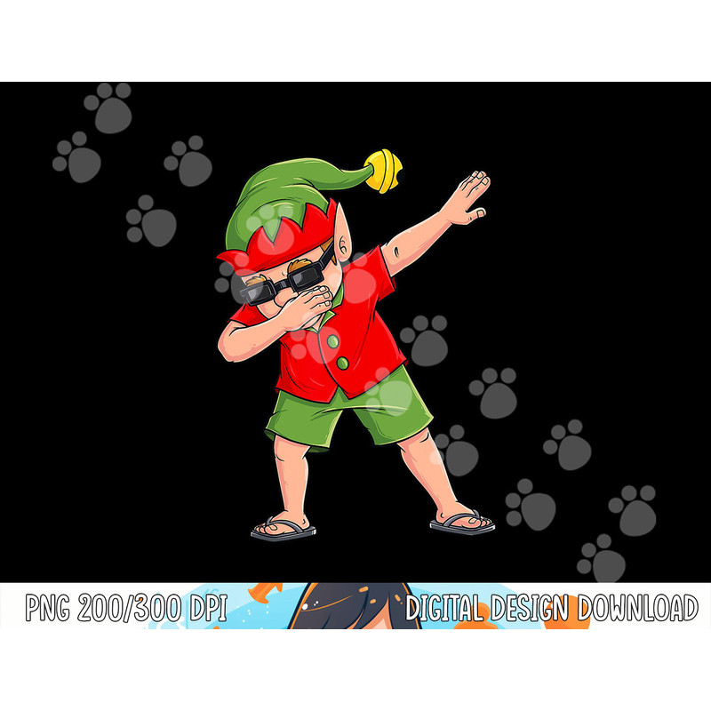 Dabbing Elf Christmas In July Summer Xmas Dab Men Boys Kids png, sublimation copy.jpg