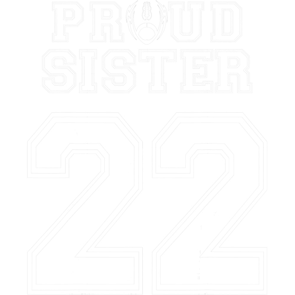 Custom Proud Football Sister Number 22 Personalized Women png, sublimation.png