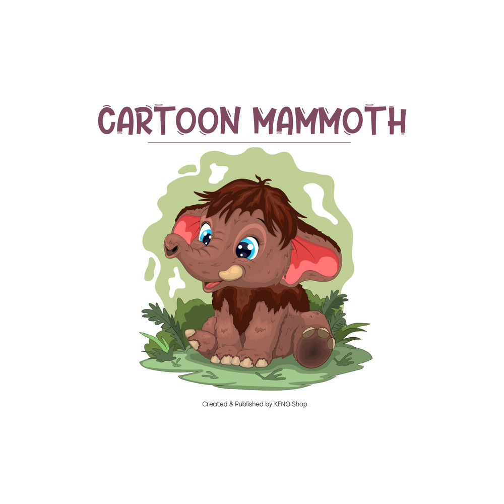 Cute Cartoon Mammoth_preview_2.jpg
