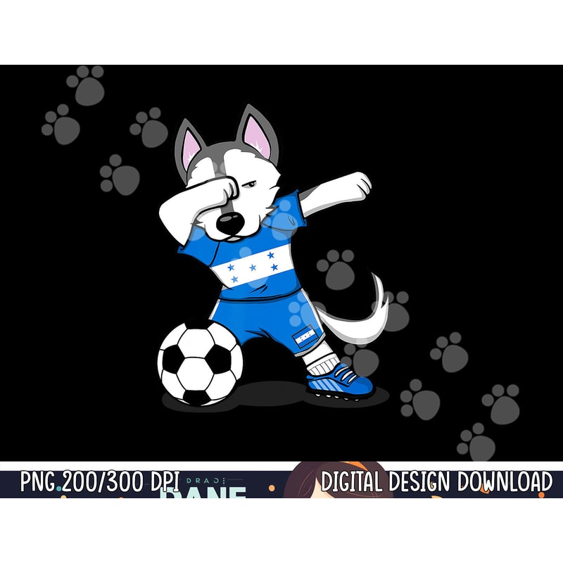 Dabbing Husky Dog Honduras Football - Honduran Flag Soccer png, sublimation copy.jpg