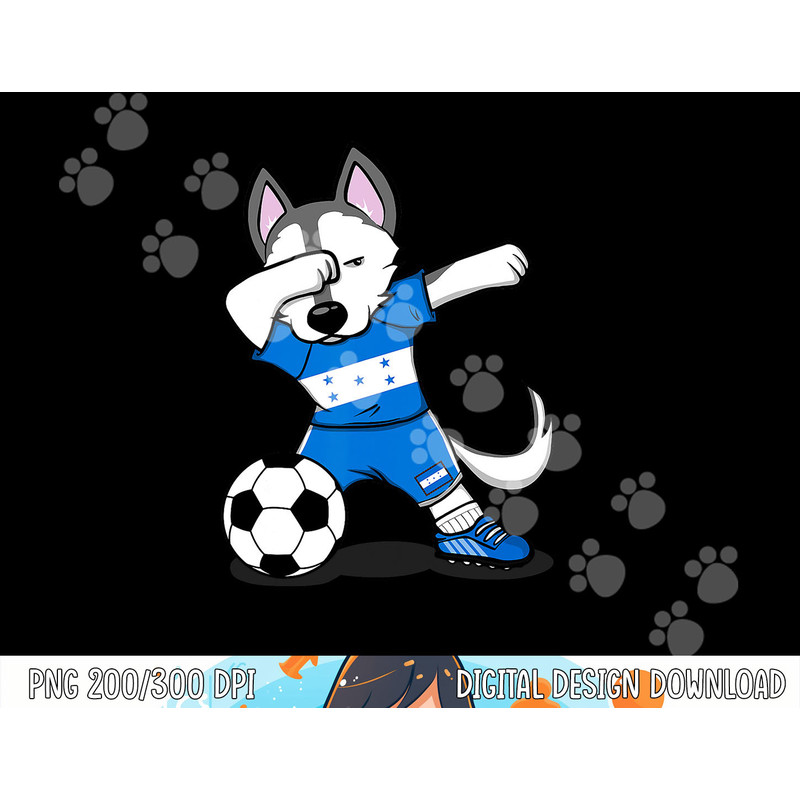 Dabbing Husky Dog Honduras Football - Honduran Flag Soccer png, sublimation copy.jpg