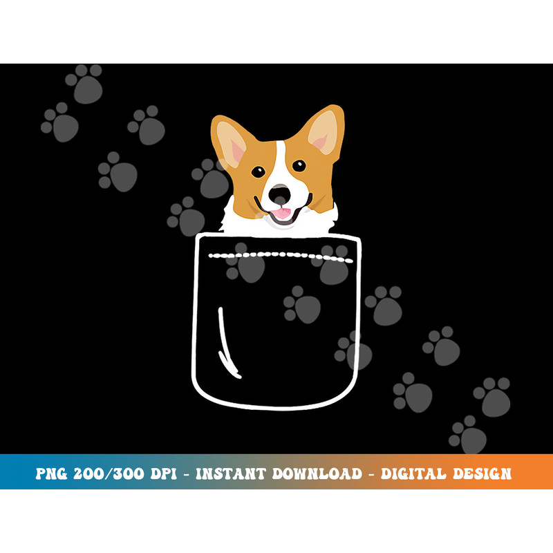 Corgi In Pocket Funny Corgi Crazy Dog Lover Gift png, sublimation copy.jpg