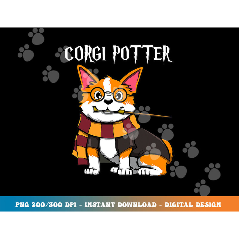 Corgi Potter - Gift For Corgi Lovers - Funny Pawter Dog png, sublimation copy.jpg