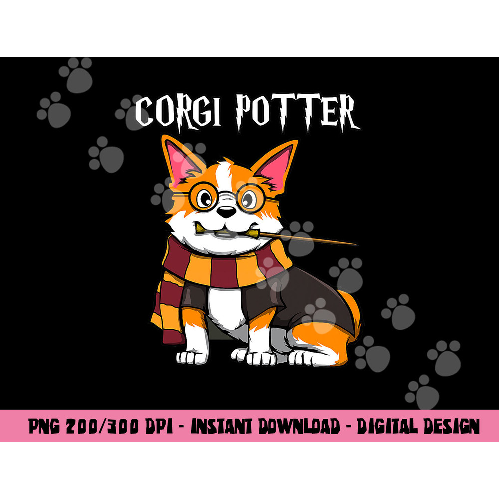 Corgi Potter - Gift For Corgi Lovers - Funny Pawter Dog png, sublimation copy.jpg