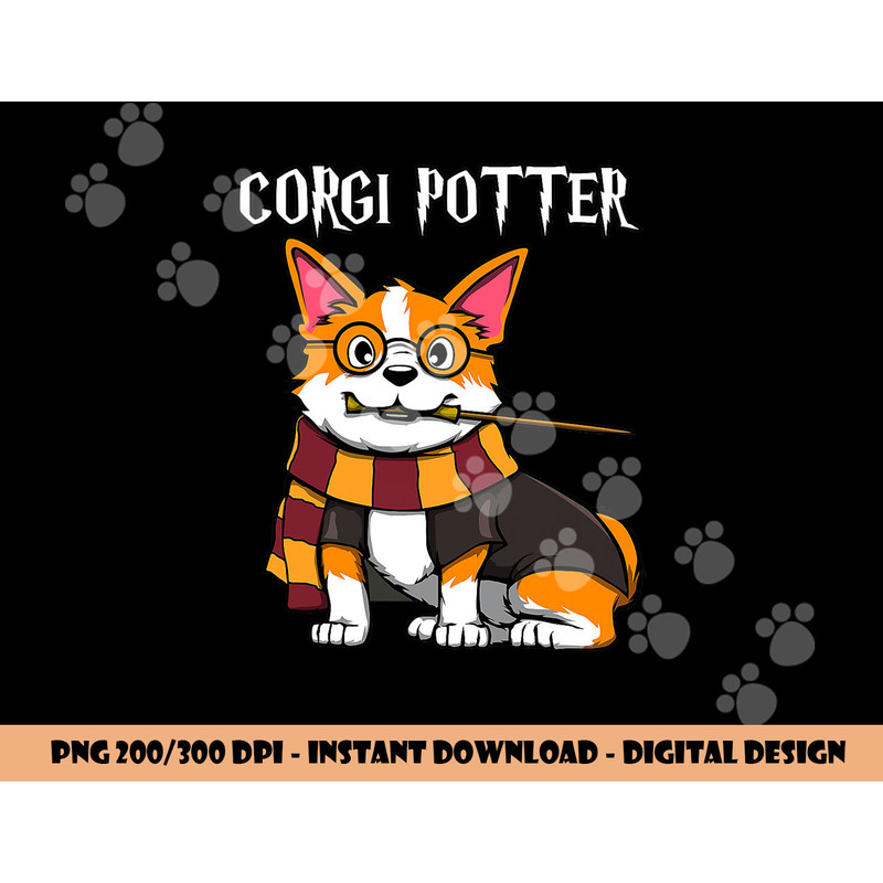 Corgi Potter - Gift For Corgi Lovers - Funny Pawter Dog png, sublimation copy.jpg