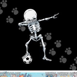 dabbing skeleton soccer t shirt halloween boys kids men gift png,sublimation copy