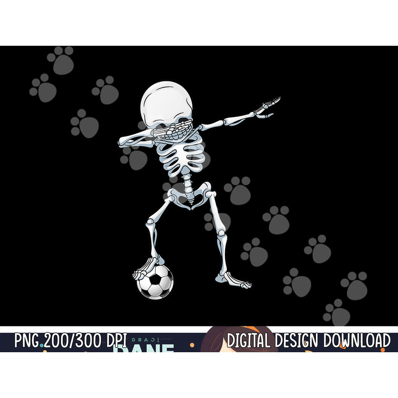 Dabbing Skeleton Soccer T Shirt Halloween Boys Kids Men Gift png,sublimation copy.jpg