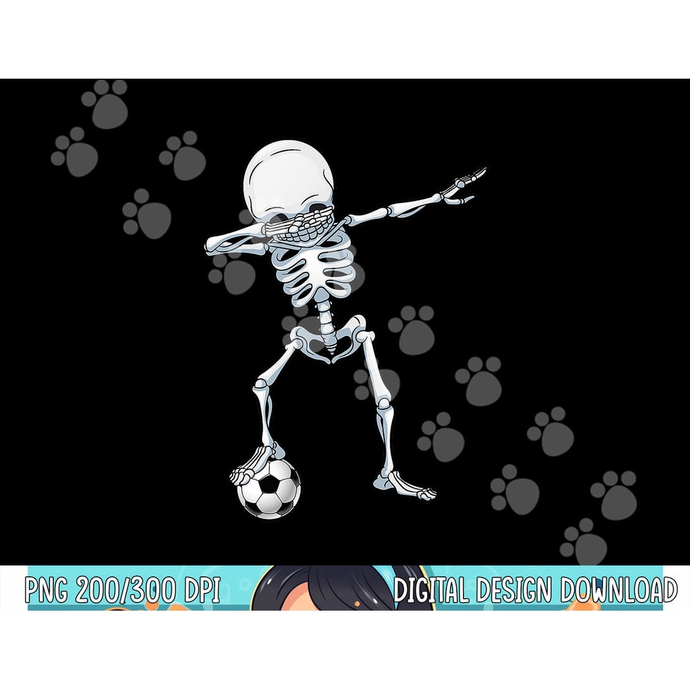 Dabbing Skeleton Soccer T Shirt Halloween Boys Kids Men Gift png,sublimation copy.jpg