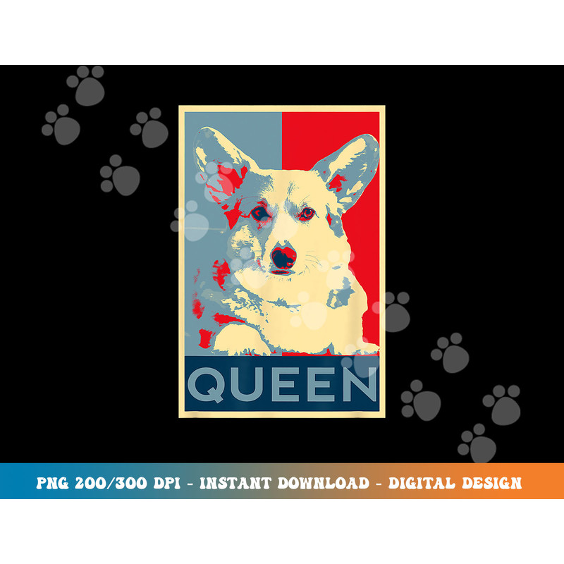 Corgi Queen Funny Corgi Dog Queen of England png, sublimation copy.jpg