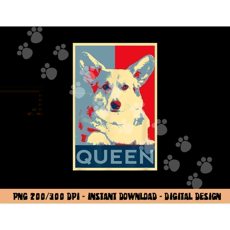 Corgi Queen Funny Corgi Dog Queen of England png, sublimation copy.jpg