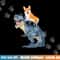 Corgi Riding Dinosaur T Rex Dog Funny Corgi Space Kids Boys png, sublimation copy.jpg