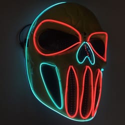 neon halloween mask
