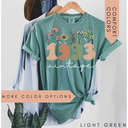 90th birthday shirt, vintage 1933 shirt, 90th birthday gift for women, 90th birthday friend, 90th birthday woman, comfor