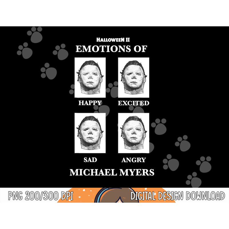 Halloween 2 Emotions Of Michael Myers png, sublimation copy.jpg