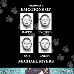 halloween 2 emotions of michael myers png, sublimation copy