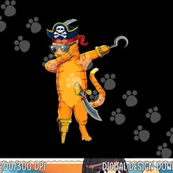 dabbing spooky pirate cat halloween costume png, sublimation png, sublimation copy