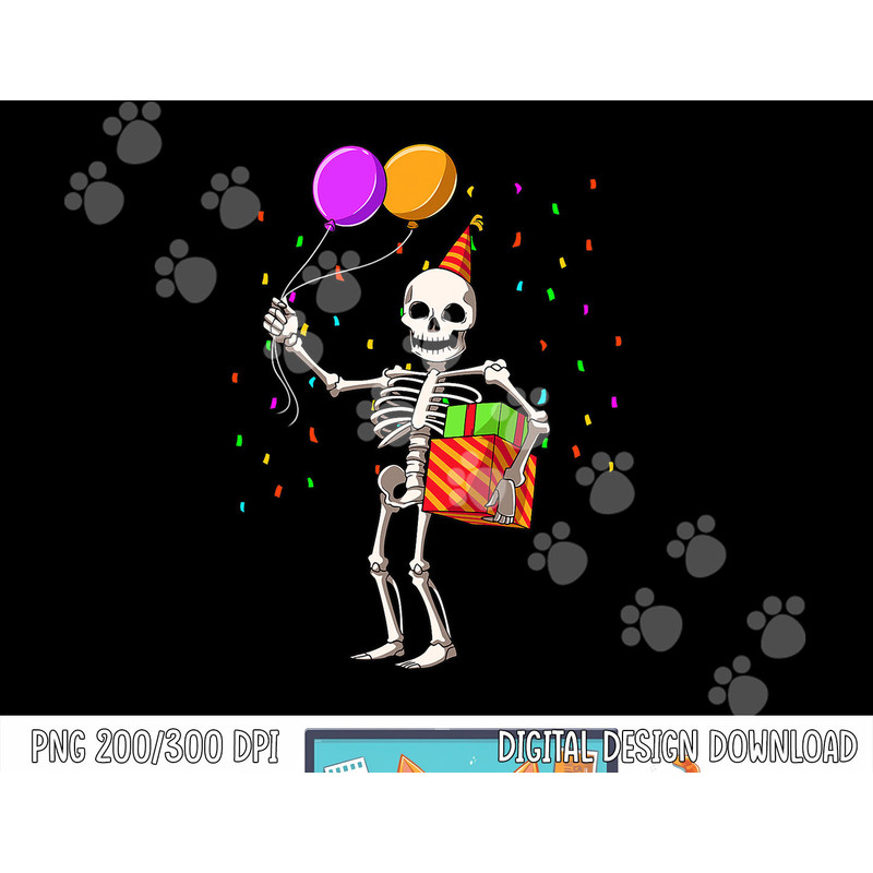 Halloween Birthday Party Outfit Skeleton Birthday Party png, sublimation copy.jpg