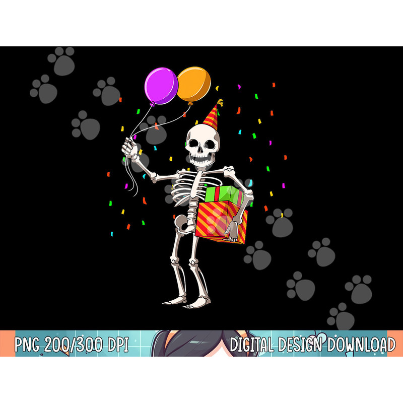 Halloween Birthday Party Outfit Skeleton Birthday Party png, sublimation copy.jpg