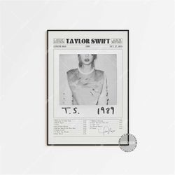 taylor swift retro newspaper print, 1989 poster, taylor swift, taylor swift posters, home decor, album cover posters, lc