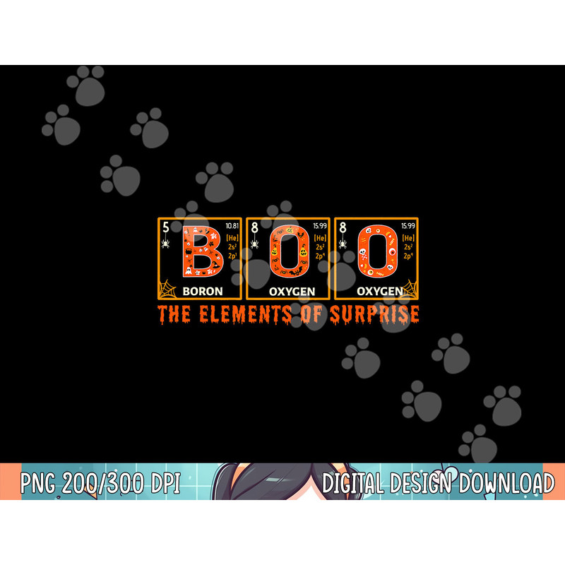 Halloween BOO Primary Elements of Surprise Science png, sublimation copy.jpg