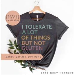 funny gluten free shirt, gluten tshirt,coeliac t-shirt,gluten free diet shirt,food intolerance tee,funny mom shirt,vinta