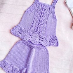 KNITTING PATTERN: Baby Set Lily / for Baby Child / Shorts and Tops
